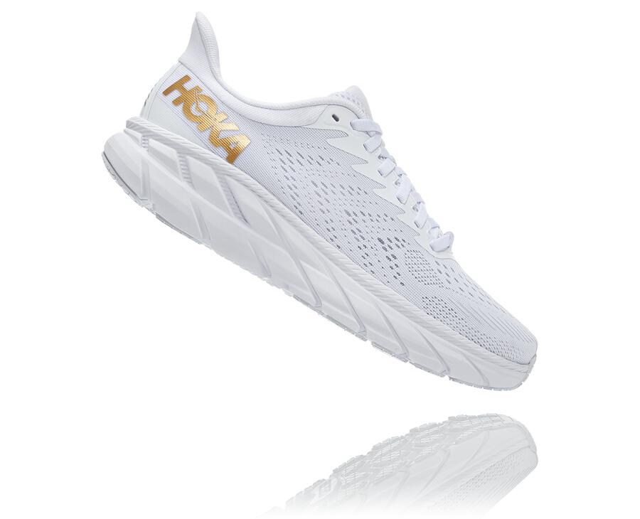 Tenis Hoka One One Hombre Blancos - Clifton 7 - ENCT39485